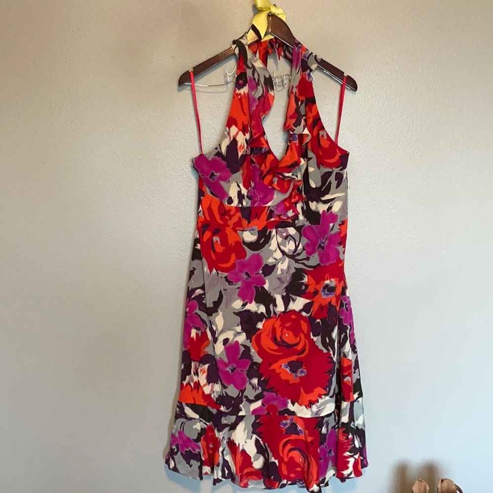 NWT Monsoon silk halter dress, great condition